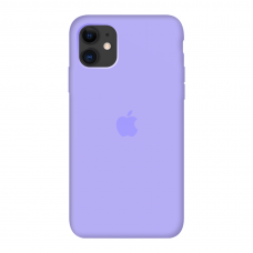 Силиконовый чехол c закрытым низом Apple Silicone Case Violet для iPhone 11