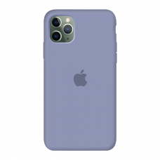 Силиконовый чехол c закрытым низом Apple Silicone Case Lavander Gray для iPhone 11 Pro
