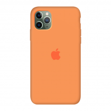 Силиконовый чехол c закрытым низом Apple Silicone Case Papaya для iPhone 11 Pro