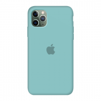 Силиконовый чехол c закрытым низом Apple Silicone Case Sea Blue для iPhone 11 Pro