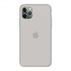 Силиконовый чехол c закрытым низом Apple Silicone Case Stone для iPhone 11 Pro