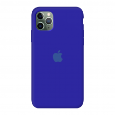 Силиконовый чехол c закрытым низом Apple Silicone Case Ultra Blue для iPhone 11 Pro