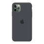 Силиконовый чехол c закрытым низом Apple Silicone Case Charcoal Gray для iPhone 11 Pro Max