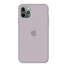 Силиконовый чехол c закрытым низом Apple Silicone Case Lavander для iPhone 11 Pro Max