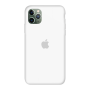 Силиконовый чехол c закрытым низом Apple Silicone Case White для iPhone 11 Pro Max