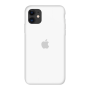 Силиконовый чехол c закрытым низом Apple Silicone Case White для iPhone 11