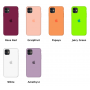 Силиконовый чехол c закрытым низом Apple Silicone Case Grapefruit для iPhone 11