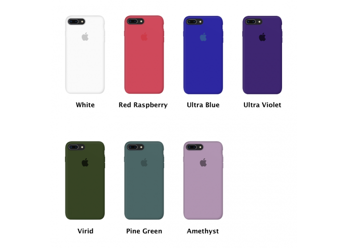 Силиконовый чехол Apple Silicone Case Violet для iPhone 7 Plus /8 Plus с закрытым низом