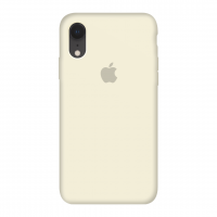 Силиконовый чехол c закрытым низом Apple Silicone Case Antique White для iPhone Xr