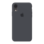 Силиконовый чехол c закрытым низом Apple Silicone Case Charcoal Gray для iPhone Xr