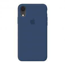 Силиконовый чехол c закрытым низом Apple Silicone Case Cobalt Blue для iPhone Xr