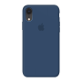 Силиконовый чехол c закрытым низом Apple Silicone Case Cobalt Blue для iPhone Xr