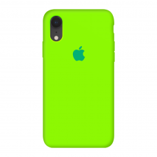 Силиконовый чехол c закрытым низом Apple Silicone Case Juicy Green для iPhone Xr