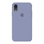 Силиконовый чехол c закрытым низом Apple Silicone Case Lavander Gray для iPhone Xr