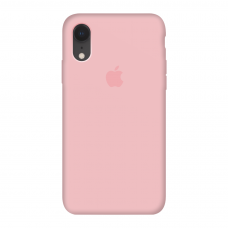 Силиконовый чехол c закрытым низом Apple Silicone Case Light Pink для iPhone Xr