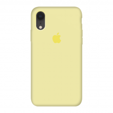 Силиконовый чехол c закрытым низом Apple Silicone Case Mellow Yellow для iPhone Xr