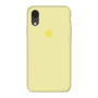Силиконовый чехол c закрытым низом Apple Silicone Case Mellow Yellow для iPhone Xr