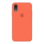 Силиконовый чехол c закрытым низом Apple Silicone Case Orange для iPhone Xr