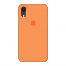 Силиконовый чехол c закрытым низом Apple Silicone Case Papaya для iPhone Xr