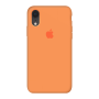 Силиконовый чехол c закрытым низом Apple Silicone Case Papaya для iPhone Xr