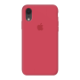 Силиконовый чехол c закрытым низом Apple Silicone Case Red Raspberry для iPhone Xr
