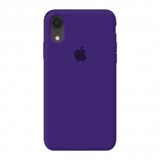 Силиконовый чехол c закрытым низом Apple Silicone Case Ultra Violet для iPhone Xr