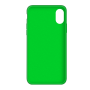 Силиконовый чехол c закрытым низом Apple Silicone Case Uran Green для iPhone Xr