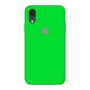 Силиконовый чехол c закрытым низом Apple Silicone Case Uran Green для iPhone Xr