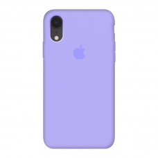 Силиконовый чехол c закрытым низом Apple Silicone Case Violet для iPhone Xr
