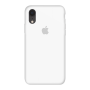 Силиконовый чехол c закрытым низом Apple Silicone Case White для iPhone Xr