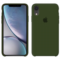 Силиконовый чехол Apple Silicone Case Virid (Темно-зеленый) для iPhone XR