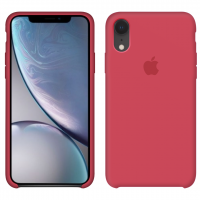 Силиконовый чехол Apple Silicone Case Red Raspberry для iPhone Xr