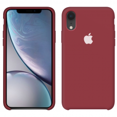 Силиконовый чехол Apple Silicone Case Deep Red для iPhone Xr