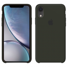 Силиконовый чехол Apple Silicone Case Dark Olive для iPhone Xr