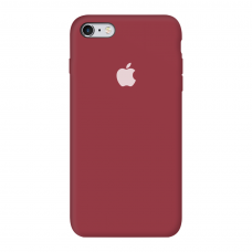 Силиконовый чехол Apple Silicone Case Deep Red для iPhone 6 Plus /6s Plus с закрытым низом