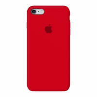 Силиконовый чехол Apple Silicone Case Red для iPhone 6 Plus /6s Plus с закрытым низом