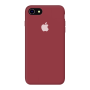 Силиконовый чехол Apple Silicone Case Dark Red для iPhone 7/8 с закрытым низом