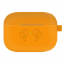 Силиконовый чехол для AirPods Pro Neon Orange c карабином