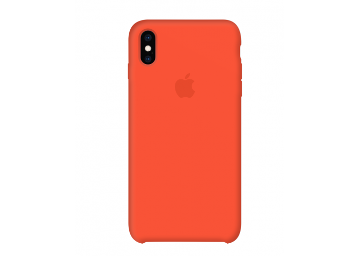 Силиконовый чехол Apple Silicone Spicy Orange для iPhone XS Max