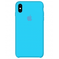 Силиконовый чехол Apple Silicone Case Blue для iPhone Xs Max