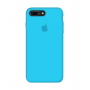 Силиконовый чехол Apple Silicone Case Blue для iPhone 7 Plus /8 Plus с закрытым низом