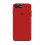 Силиконовый чехол Apple Silicone Case Red для iPhone 7 Plus /8 Plus с закрытым низом