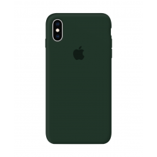 Силиконовый чехол Apple Silicone Case Forest Green для iPhone X/Xs с закрытым низом