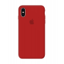 Силиконовый чехол Apple Silicone Case Red для iPhone X/Xs с закрытым низом