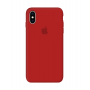 Силиконовый чехол Apple Silicone Case Red для iPhone Xs Max с закрытым низом