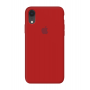 Силиконовый чехол c закрытым низом Apple Silicone Case Red для iPhone Xr