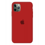Силиконовый чехол c закрытым низом Apple Silicone Case Red для iPhone 11 Pro