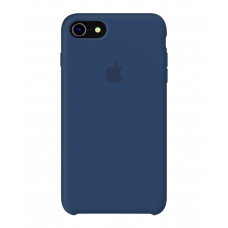 Силиконовый чехол c закрытым низом Apple Silicone Case Ocean Blue для iPhone 7/8