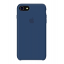 Силиконовый чехол c закрытым низом Apple Silicone Case Ocean Blue для iPhone 7/8
