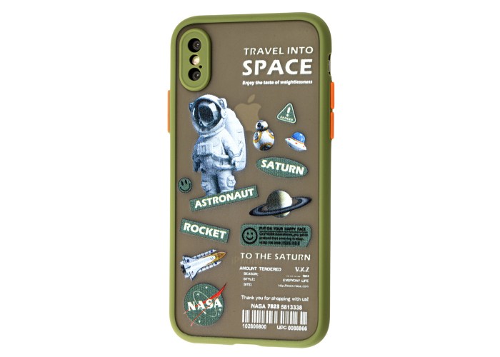 Чехол для iPhone Xs Max Picture Shadow "Space Green"